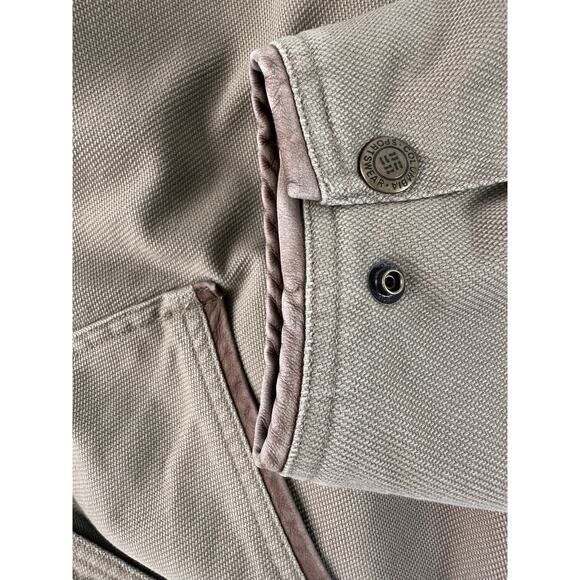 VTG Columbia Barn Field Coat Heavy Duck Cotton Lined Olive Brown RiverLodge XL - Picture 12 of 13